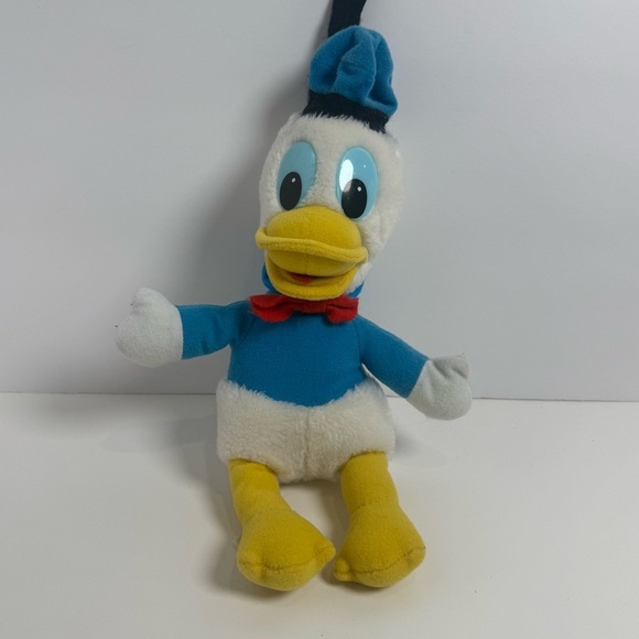 Disney Other - Vintage Disneyland Old Style Donald Duck Plush Stuffed Animal (Korea) VGC